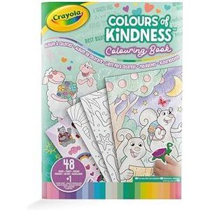 Crayola - Colours of Kindness, Kleurboek met 48 pagina's en 1 stickervel, 25-2737G