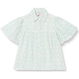 MIMO Meisjes (Kids) blouse met korte mouwen 26130134, turquoise, 122, turquoise, 122 cm