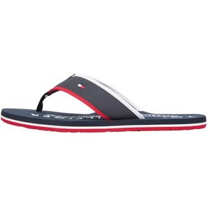 Tommy Hilfiger Heren HILFIGER TUMBLE BEACH SANDAL FM0FM05710 Flip Flops, BLAUW (Desert Sky), 40, Blauwe Woestijnhemel, 40 EU