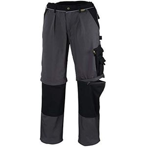 teXXor 2-in-1 werkbroek canvas 320 met Cordura, 20-008357-25, grijs (grijs/zwart),25