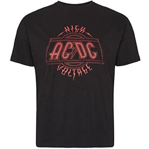 North 56Denim - AC/DC Licens T-Shirt - 100% katoen - 0099 Black, zwart, 3XL