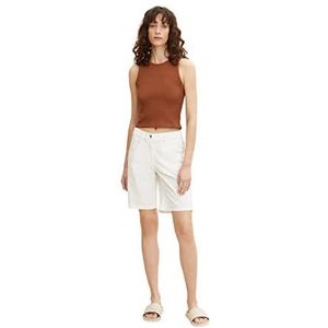 TOM TAILOR Dames Chino bermuda shorts 1031730, 10315 - Whisper White, 32