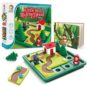 Smart Games - Little Red Riding Hood Deluxe, Puzzle Game with 48 Challenges and Picture Story Book, 4-7 Years
