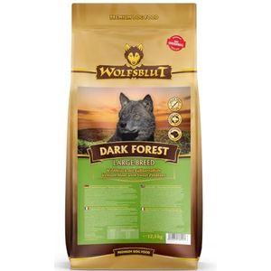 Wolfsblut Dark Forest Large brede voering met jachtvlees en zoete aardappelen, speciaal voor honden van grote rassen
