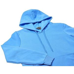 Nally Modieuze trui hoodie voor dames polyester zacht blauw maat S, Zacht blauw, S