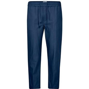 CASUAL FRIDAY Heren CFPilou 0080 Linen Pants vrijetijdsbroek, 194013/Dark Navy, XXL/32, 194013/Dark Navy