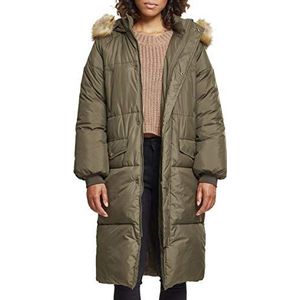 Urban Classics Dames Dames Ladies Oversize Faux Bont Puffer Jas Jas