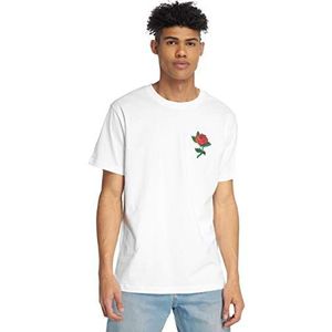 Mister Tee Rose Tee T-shirt voor heren, zwart, wit, XXL