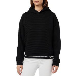 Armani Exchange Bonded Stripe, Contrast Logo Line, Hoodie Hooded Sweatshirt, zwart, L