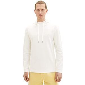 TOM TAILOR 1036352 T-shirt met lange mouwen, 10332-gebroken wit, L, 10332 - Off White, L