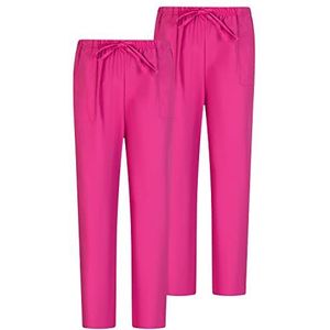 MISEMIYA Verpakking van 2 stuks, uniseks, elastische band, medische uniformen, laboratoria, fuchsia 68, S