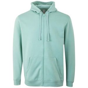 Mukua SF270U Sweatshirt met ritssluiting en capuchon, uniseks, salie, maat L, Salie, L