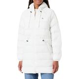 Calvin Klein - Wintermantel - Wit - Gewatteerde Jas - Korte Pasvorm