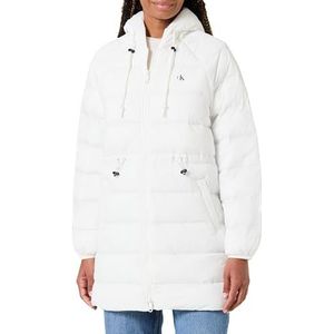 Calvin Klein - Wintermantel - Wit - Gewatteerde Jas - Korte Pasvorm