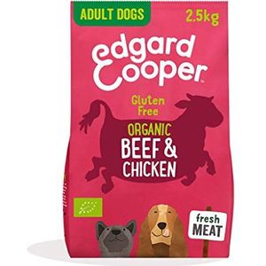 Edgard & Cooper Biologische Volwassen Hond Droogvoer - Rundvlees 2.5kg - Vers Vlees, Glutenvrij & Eiwit