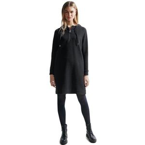 Cecil Dames hoodie-jurk, zwart, XL