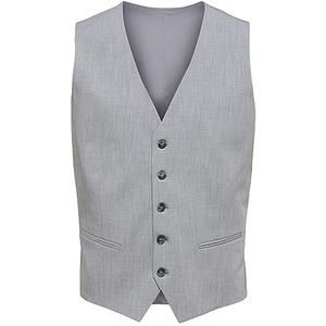 SELETED HOMME Men's SLHSLIM-Liam WCT Flex B NOOS vest, Light Grey Melange, 60, lichtgrijs gem.