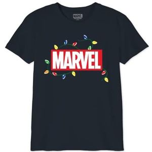 Marvel T-shirt voor jongens, Marine., 6 Jaren