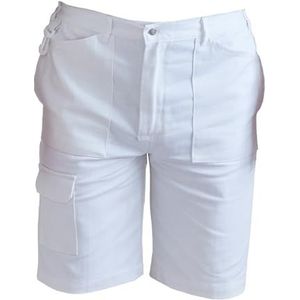 ProDec 100% Katoen Boor Multi-Pocket Witte Schilder Shorts, 32 inch taille