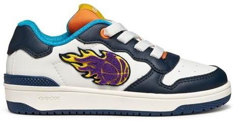 Geox - J Washiba Boy - Sneakers - Wit/Navy Blauw