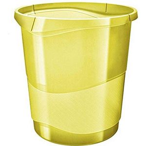 Esselte prullenbak, 14 liter, geel, Colour'Ice, 626287