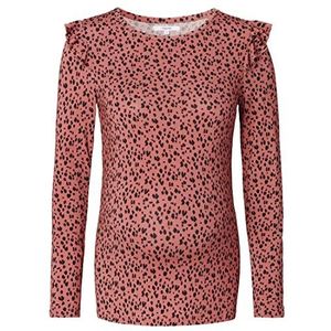 Noppies Vrouwen T-shirt Spiro lange mouw Allover Print T-shirt, Ceder Hout - P894, XS