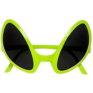 Widmann 0347O - bril buitenaards, zonnebril, kostuumaccessoires, accessoires, Halloween, themafeest, carnaval