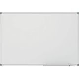 MAUL Maul Standard Whiteboard 45 x 60 cm, aluminium magneetbord met geëmailleerd oppervlak, droog afwasbaar, inclusief pennenhouder, ideaal voor kantoor, grijs