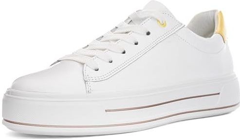 ARA - Sneakers Laag - Wit - Glad Leer - Suède - Wide Fit