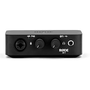 RØDE AI-1 Studio-grade Enkel-kanaals USB Audio Interface met Neutrik™ Combi-jack voor Muziekproductie, Streaming en Podcasting