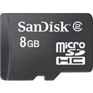 SanDisk 6 GB Micro SDHC-kaart + adapter & USB-lezer