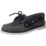 Sperry Top-Sider Heren O 2-Eye lederen bootschoen, Grijs Zwart, 38 EU
