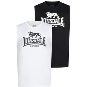 Lonsdale - T-shirt - Mouwloos - Katoen - Dubbelverpakking - Ronde Hals