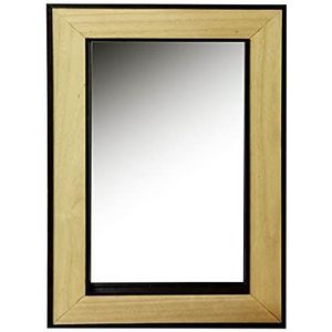 Vacchetti spiegel van hout, rechthoekig, meerkleurig, middelgroot