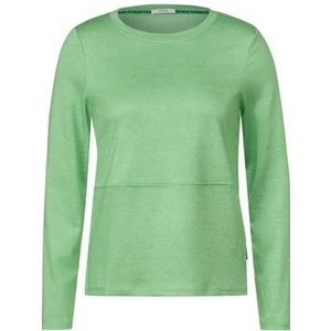 Cecil Dames shirt met lange mouwen gestreept, Celery Green, XL