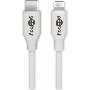 Goobay 39446 Lightning - USB-C™ laad- en synchronisatiekabel, 1 m, wit - MFi-kabel voor Apple iPhone/iPad wit