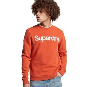 Superdry Heren Vintage CL Classic Crew UB Sweatshirt, Denim Co Rust, M