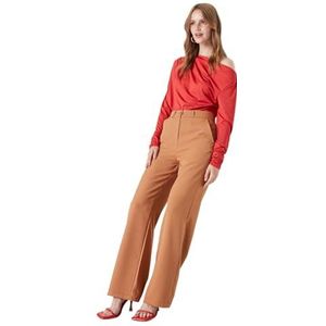 Trendyol Camel Wide Trousers boxershorts voor kinderen dames, Kameel, 38 NL