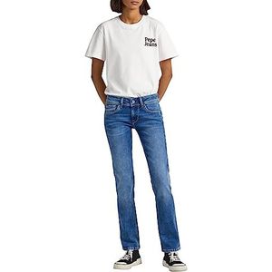 Pepe Jeans Saturn Jeans voor dames, Blauw (Denim-hs4), 25W / 32L