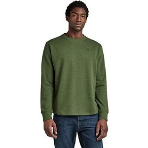 G-STAR RAW Heren Lash r sw ls Sweater, Multicolor (dk nuri Green Htr C425-4541), L