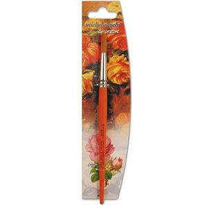 Oli decoratiekwast, rond, FSC-hout, vezel conex bloem maat 8