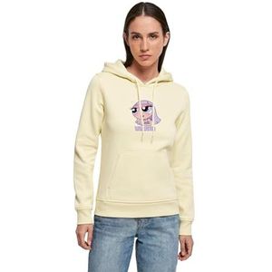 Miss Tee Dames hoodie Forever Whatever Hoody, casual hoodie met print op de voorkant, regular fit, maten XS - 5XL, Softyellow, L