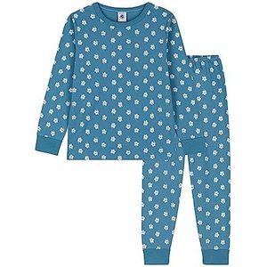 Petit Bateau Pyjama voor meisjes, blauw polchon/meerkleurig, 24 Maanden