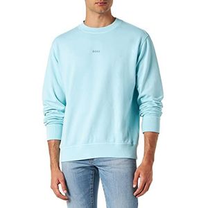 BOSS Heren Wefade Sweatshirt, Open Blue461, S, Open Blue461, S