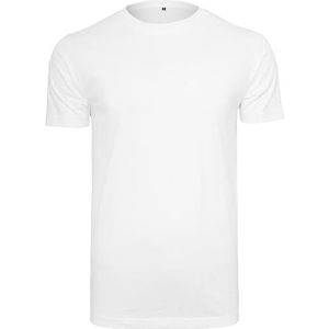 Merchcode Heren T-shirt Basic Shirt, Regular Fit, 100% Katoen, 5XL, wit, 5XL