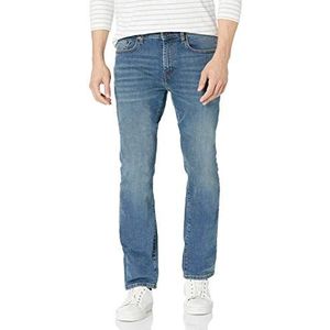 Amazon Essentials Men's Bootcut-jeans met slanke pasvorm, Medium blauw Vintage, 28W / 32L