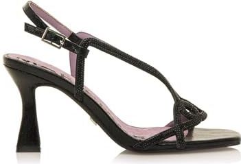 Mariamarevoor vrouwen. 68590 Gouden Nuin sandalen (35), Goudkleurig, Stof, 8 tot 10 cm, Gesp, Casual, Feest