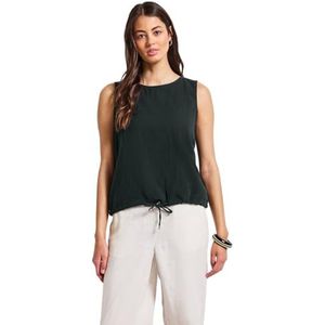 STREET ONE - Blouse - Zwart - Blouseshirt - Mouwloos