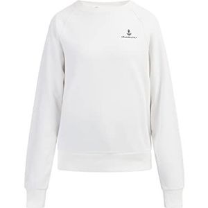 VANNE Sweatshirt voor dames met ronde hals, wit, XS