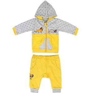 Artesania Baby-jongens Chandal Brush Fleece Lion King joggingpak, geel (Amarillo C22), 3 Maanden